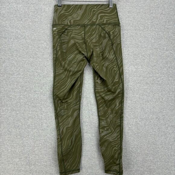 Fabletics Leggings Womens Small Green Powerhold Liza Koshy Gym Yoga Running Run - Picture 4 of 11